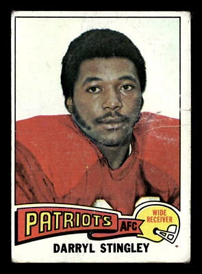 Darryl Stingley 1975 Topps #238 New England Patriots GD-VG - Image 1 of 2