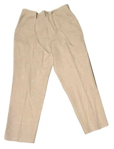 Men's Alfani Linen Drawstring Beige Pants Size Med 34x30 - Picture 1 of 5