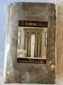 Elrene Antonia Rod Pocket Tab Panel 52inch W X 84L Bbin - Picture 1 of 3