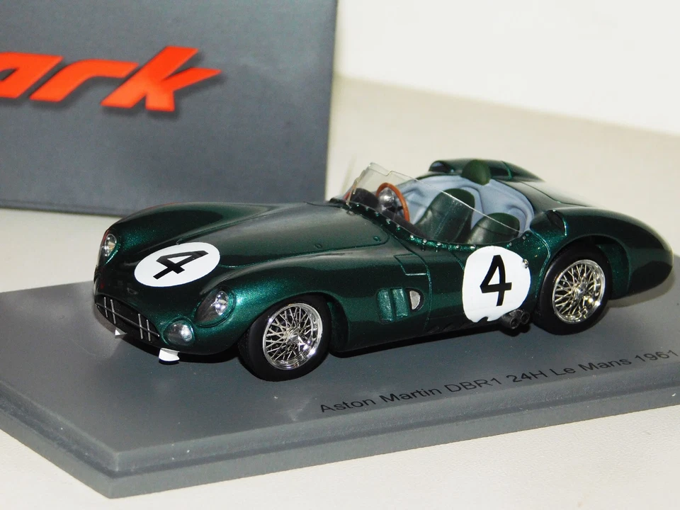 ASTON MARTIN DBR1 #4 SALVADORI / MAGGS LE MANS 1961 SPARK S2445 1:43 - Image 1 of 1