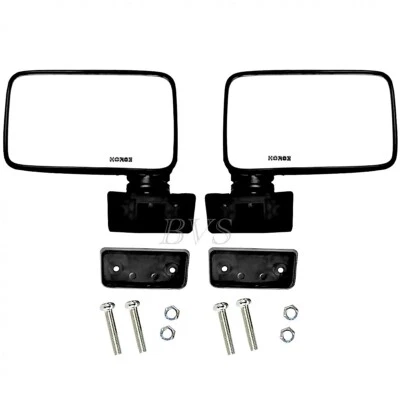 Side Mirror Black For Mitsubishi L200 Mighty Max Dodge Ram 50 Pickup 1978-1986 Foto 1 de 4