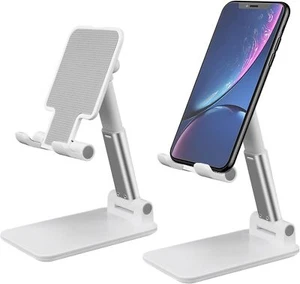 2X Adjustable Metal Desk Tabletop Phone iPad Tablet Stand Holder Foldable GIFT - Picture 1 of 30