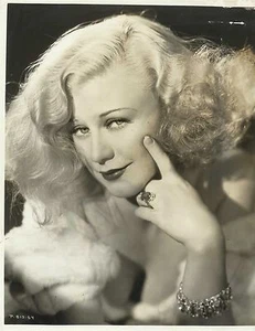 GINGER ROGERS Original Vintage Foto 40er Jahre PORTRAIT von ERNEST BACHRACH - Bild 1 von 1