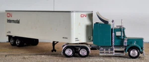 1/87 Promotex Kenworth Tractor with CN Intermodal Trailer - Picture 1 of 5