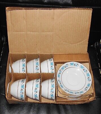 Boxed Vintage BCL Foreign Porcelain Cups & Saucers Set • 50.24$