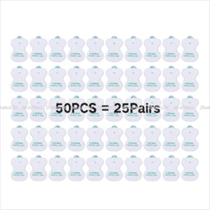 50pcs Massager & Electrode Snap On Replacement Pads For Pulse Tens Unit - Picture 1 of 15