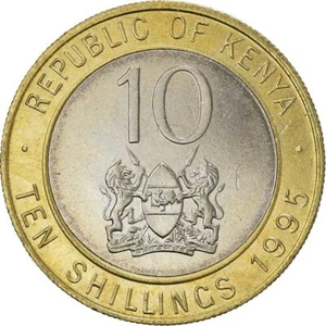 Kenya 10 Shillings Coin KM27 1994 - 1997 - Picture 1 of 5