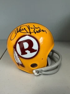 Charley Taylor Signed Inscribed HOF 84 Washington Redskins Mini Helmet JSA COA - Picture 1 of 6