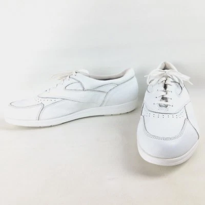 Hush Puppies Bounce White Leather Mens Walking Shoes 16M Lace Up - Image 1 of 4