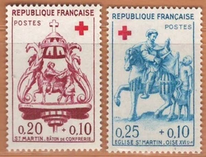 FRANCE 1960 VF MNH Semi - Postal Stamps Set Scott #B347-8 Staff the Brotherhood - Picture 1 of 2