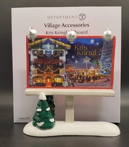 Dept 56 Snow Village Kris Kringl Billboard #4062189 Department 56 Leavenworth WA - Picture 1 of 3