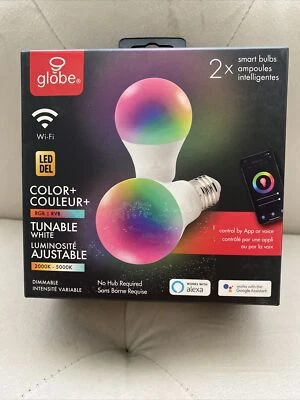 Wi-Fi Smart 10 Watt 60W Equivalent Multicolor Changing RGB Tunable White  - Image 1 of 4