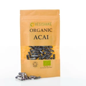 Organic Acai Berry HPMC Capsules Weight Loss Detox Dietary Vegan Kosher Halal - Picture 1 of 12