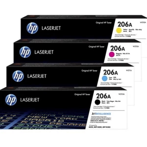NEW HP 206A Toner Ink Cartridge LaserJet Pro Black/Cyan/Magenta/Yellow Set - Picture 1 of 1