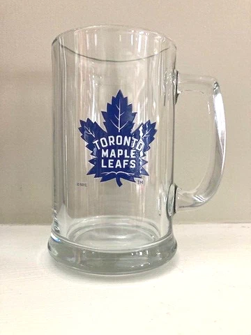 Vintage NHL Toronto Maple Leafs Beer Glass Stein Tankard Mug, logo Cover