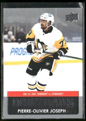 2021-22 Upper Deck Series 1 - Debut Dates Pierre-Olivier Joseph #DD-10 - Image 1 of 2