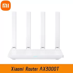 Xiaomi Router AX3000T 2.4G/5G Wi-Fi 6 Home Network 1000M Wireless Router 4 LAN - Picture 1 of 7