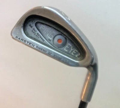 Ping Eye 2 Orange 2 Iron Square Grooves Apache Onyx Circum Graphite Shaft RH - Image 1 of 4
