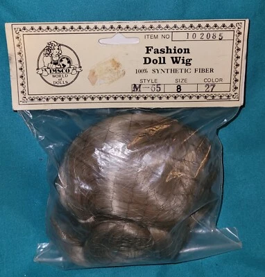 Peluca IMSCO World of Dolls Estilo M-140S Color 22 Muñeca Talla 8 Nueva en Paquete  Foto 1 de 4