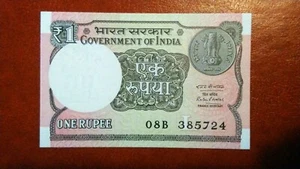 Billet de Banque Gouvernement of India one Ruppi - Picture 1 of 2