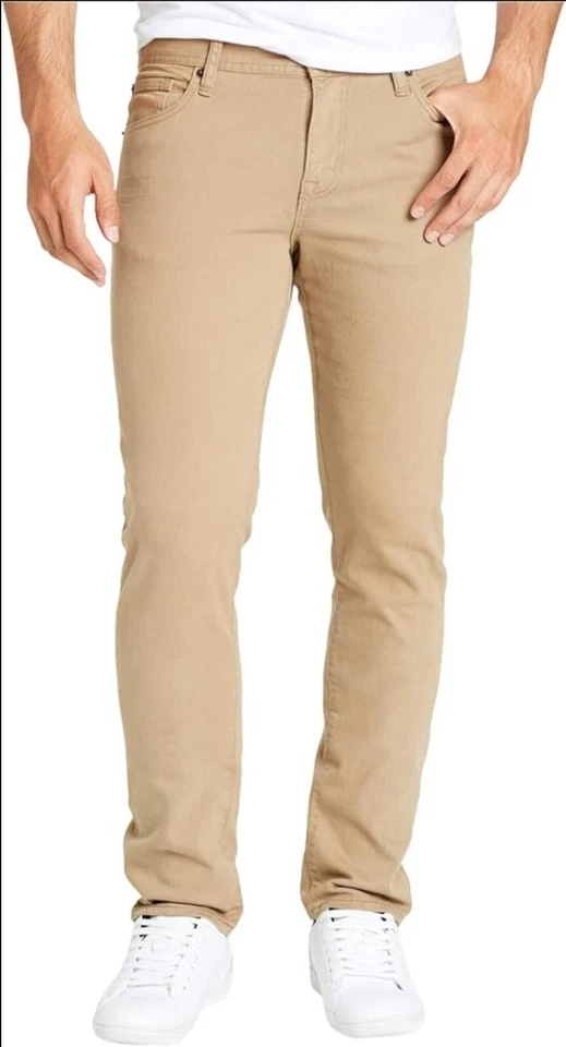 William Rast Men's Size 30x32 Dean Slim Straight Khaki Twill Pants 5-Pocket - Image 1 of 4