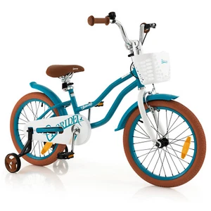 46 cm Kids Bike for 4-8 Years Children Bicycle Ride On Bike w/Removable Basket - Picture 1 of 19