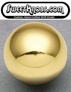 Solid Brass Shift Knob, Weighted - Picture 1 of 4