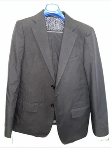 T.O. Collection Fine Clothing Boys Suit Black Size 12 Jacket-10SK Pants - Picture 1 of 6