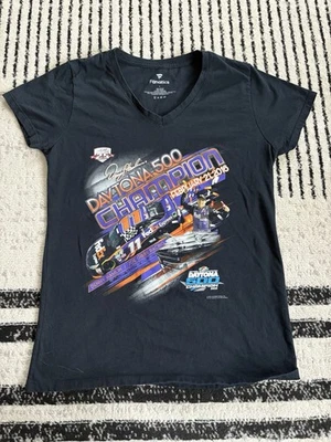 Denny Hamlin 2016 Daytona 500 Champion Joe Gibbs Racing Women’s Large T-shirt - Imagem 1 de 4