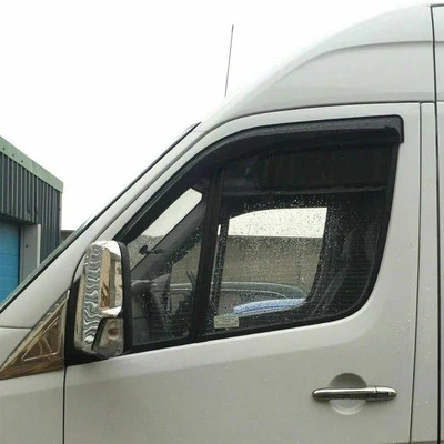 2X WIND RAIN SUN SMOKE GUARD DEFLECTORS FOR MERCEDES BENZ SPRINTER 2006 ONWARDS - Image 1 of 4