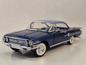 Franklin Mint 1960 Chevrolet Impala HT "HORIZON BLUE" LE #48 1:24 L@@K! - Picture 1 of 22