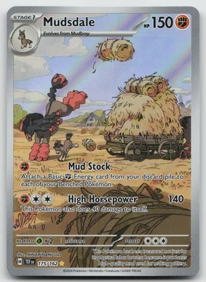 Mudsdale Illustration Rare Holo SV05: Temporal Forces 175/162 NM - Image 1 of 2
