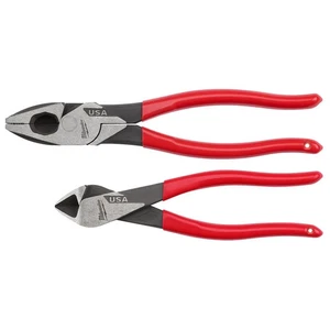 Milwaukee MT500-2 2pc Dipped Grip Cutting Pliers Set - Picture 1 of 4