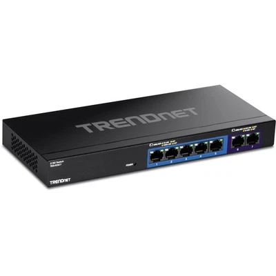 7-Port Multi-Gig Gaming Switch, TEG-S327, 5 x 1G RJ-45 Base-T Ports, 2 x 2.5G... - Image 1 of 4