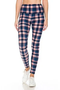 5-inch Long Yoga Style Banded Lined Tie Dye Printed Knit Legging With High Waist - Picture 1 of 7