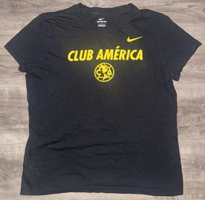 The Nike Tee Club America Soccer Futbol T Shirt Size Youth Large Black - Picture 1 of 5