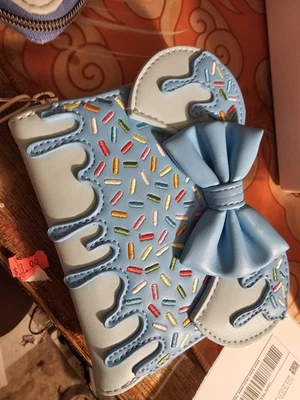 Cartera Disney Loungefly Minnie Mouse Tarjeta Espolvoreada Cremallera Foto 1 de 4