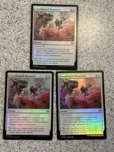 3 Mint Foil Coordinated Maneuver Tarkir Dragonstorm Magic The Gathering Cards - Picture 1 of 2