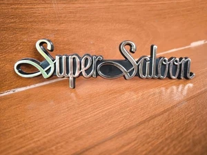 SUPER SALOON VINTAGE EMBLEM BADGE FOR TOYOTA CROWN 6.75" x1 PC. - Foto 1 di 13