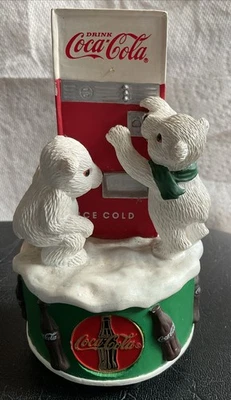 Coca Cola Polar Bear Cubs Music Box "Dad Showed Me How" - Image 1 of 4