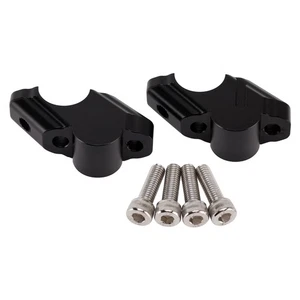OFFSET HANDLEBAR RISER 30MM UP 21MM BACK BLACK FOR YAMAHA TÉNÉRÉ 700 2019-2025 - Picture 1 of 8
