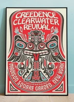 Creedence Clearwater Revival Madison Square Concert Poster, CCR poster, Wall Art