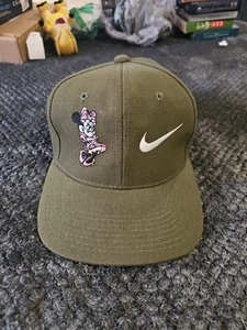 Vintage Nike Minnie Mouse Wool Blend Boys Hat Cap Gray Black Boys Fit All - Picture 1 of 4