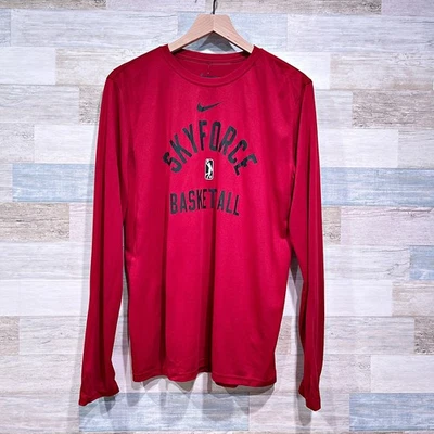 Sioux Falls Skyforce NBA G League Nike Dri Fit Mesh Tee Red Black Mens Medium - Image 1 of 4