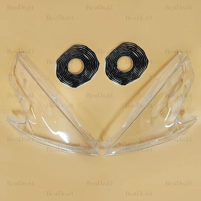 Pair Front Headlight Lens Cover +Glue For Nissan 370Z 2009-2021 - Image 1 of 4
