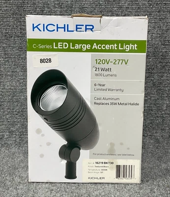 Luz de acento Kichler Paisaje LED 💡 16211BKT30 5,3W haz de 55° 3000K Foto 1 de 4