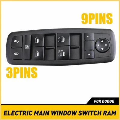 Interruptor de ventana eléctrica lateral para Dodge Ram Driver 3500 2500 1500 2009-2012 4602863AD Foto 1 de 4