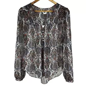 Veronica Beard Lowell Blouse Off White Multi Color Women's Size 6 New With Tags - Picture 1 of 9