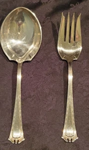 2 Antique Continental 1847 Rogers Bros. Silverplate - Serving Pieces - Mono K - Picture 1 of 4