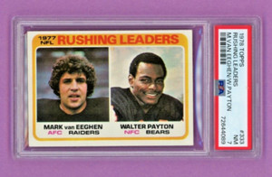 1978 ToppS  Rushing Leaders Walter Payton  #333 Bears  PSA 7 NM